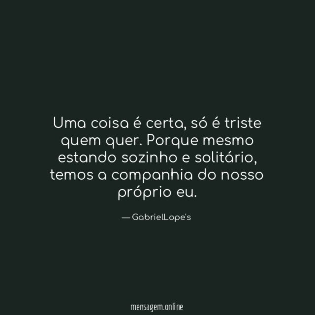 Uma coisa é certa