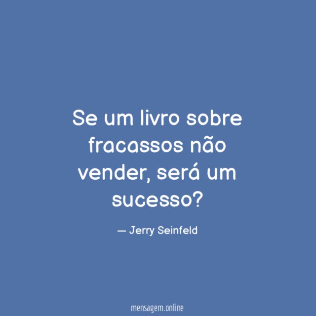 Se um livro sobre fracassos não vender