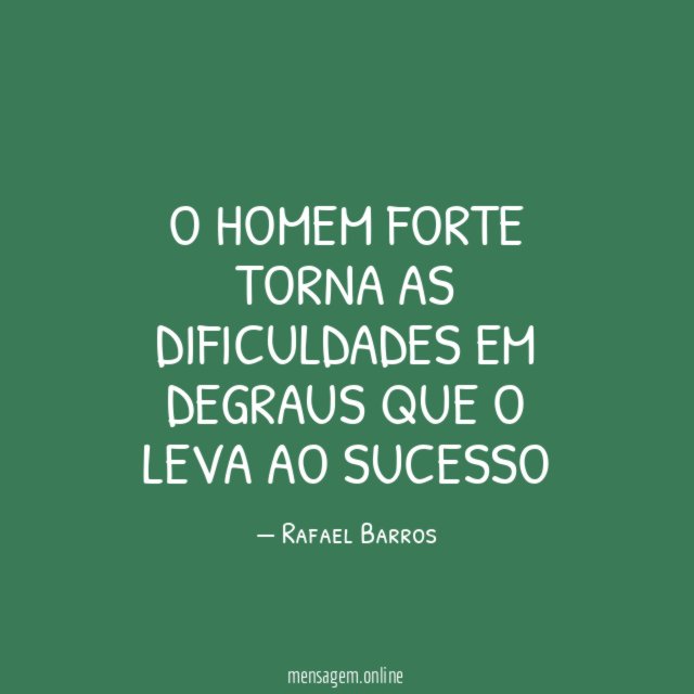 O homem forte torna as dificuldades em degraus