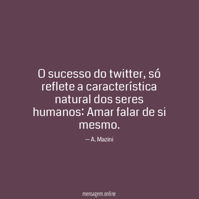 O sucesso do twitter