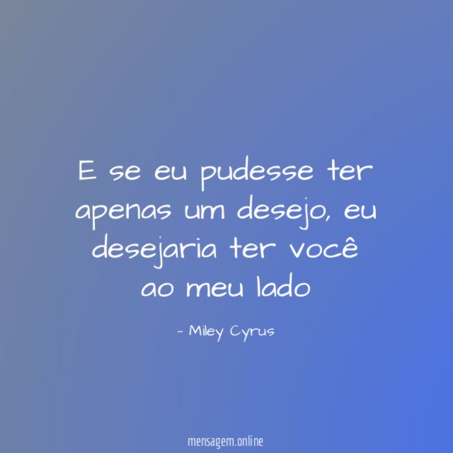 E se eu pudesse ter apenas um desejo