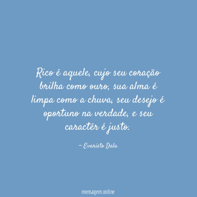 Rico é aquele