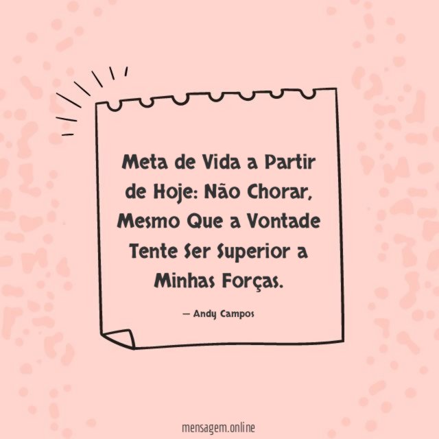 Meta de Vida a Partir de Hoje