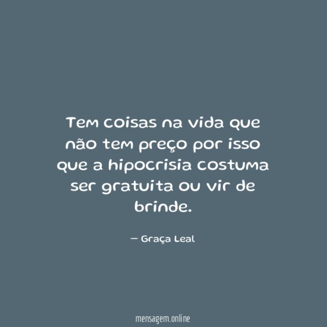 Tem coisas na vida que não tem preço