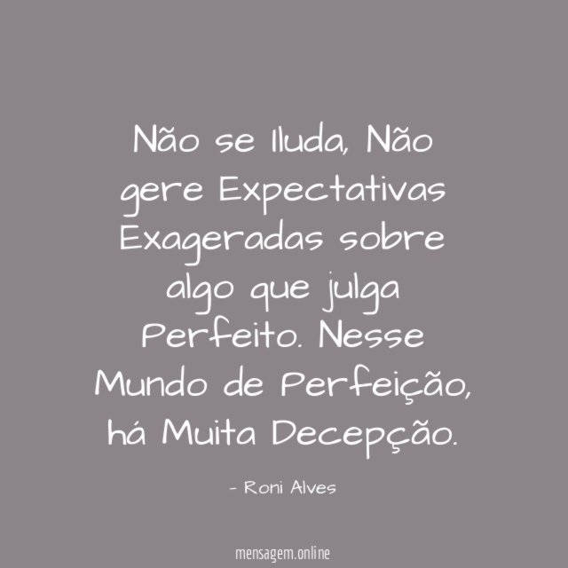 Não se Iluda