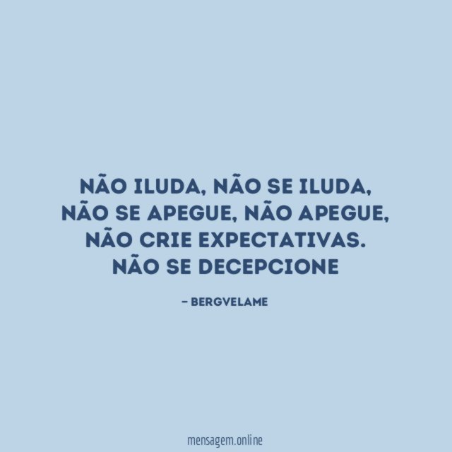 Não iluda