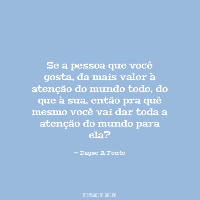 Se a pessoa que você gosta