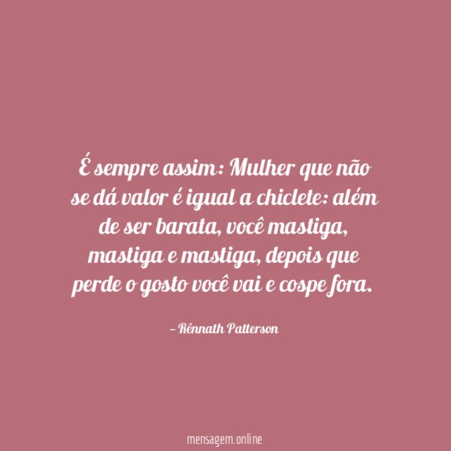 É sempre assim