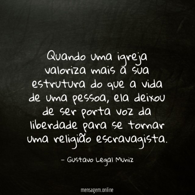 Quando uma igreja valoriza mais a sua estrutura