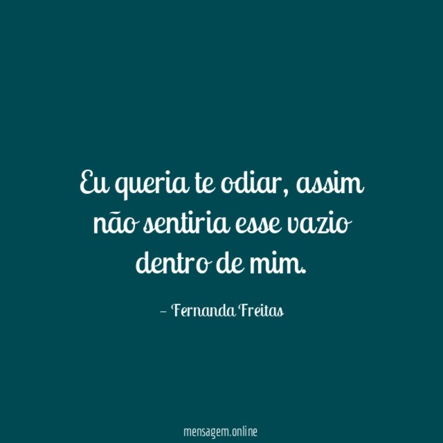 Eu queria te odiar