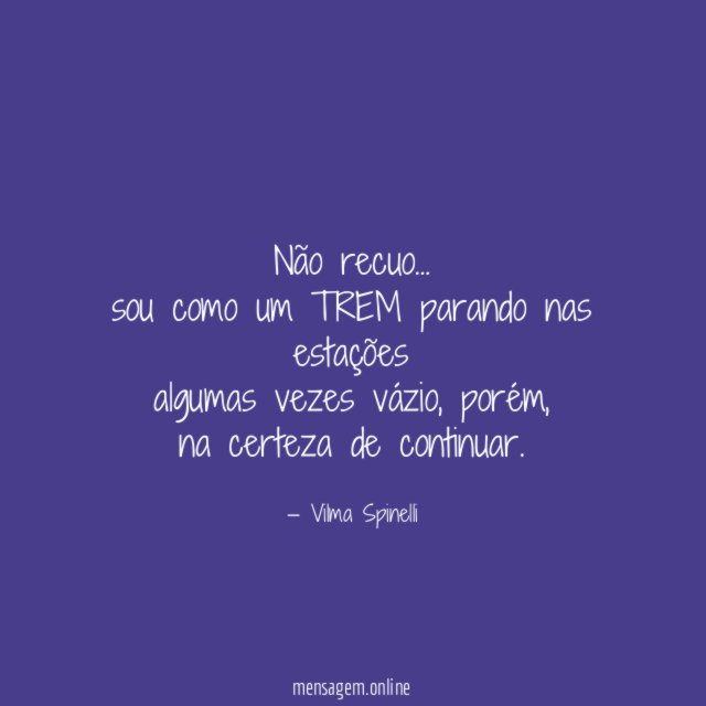 Não recuo