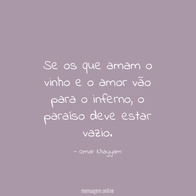 Se os que amam o vinho