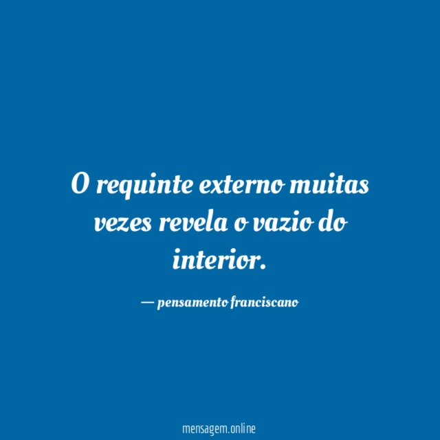O requinte externo muitas vezes revela o vazio do interior