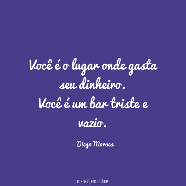 Você é o lugar onde gasta seu dinheiro