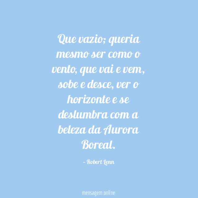 Que vazio