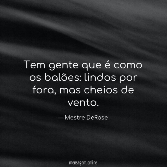 Tem gente que é como os balões