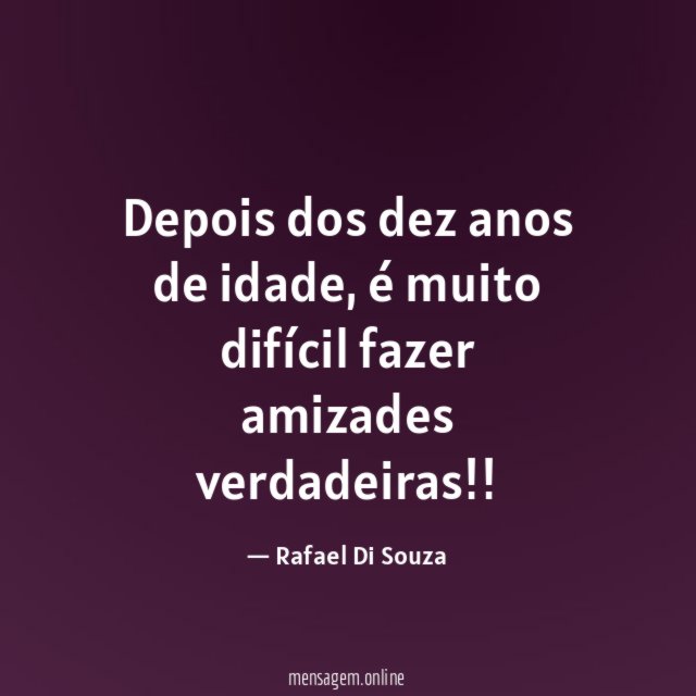 Depois dos dez anos de idade