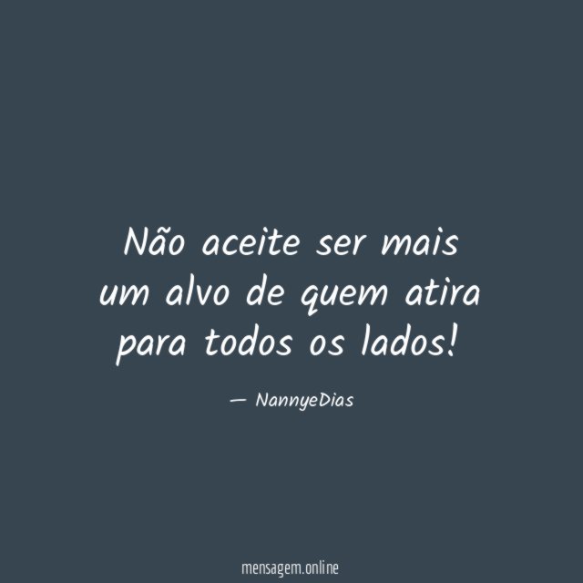 Não aceite ser mais um alvo de quem