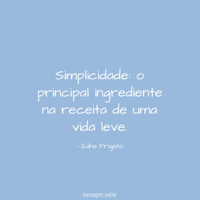 Simplicidade