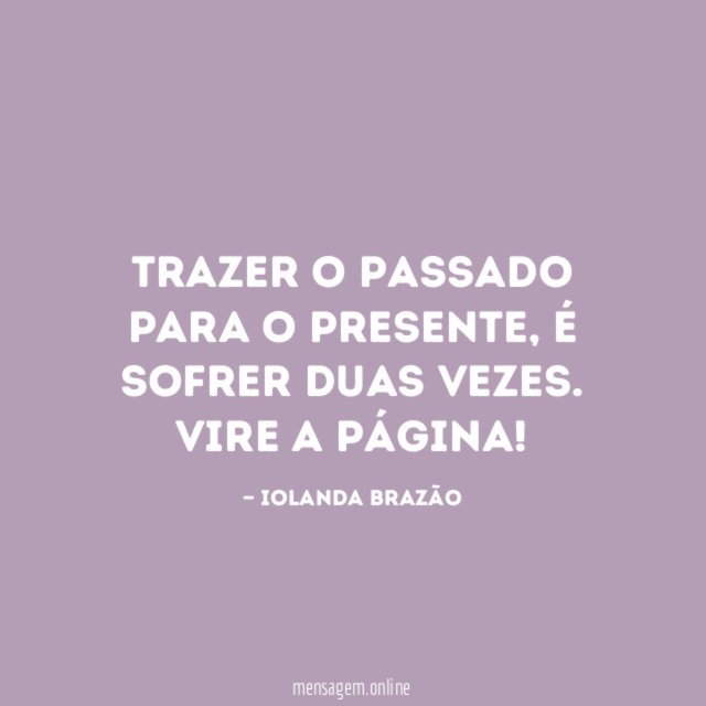 Trazer o passado para o presente
