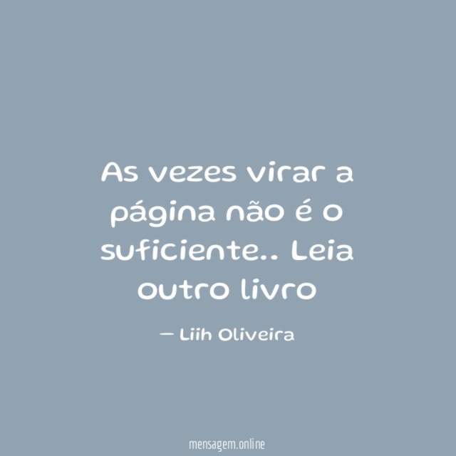 As vezes virar a página não é o suficiente