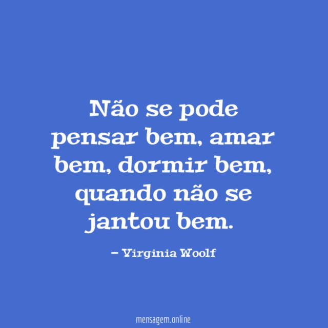 Não se pode pensar bem