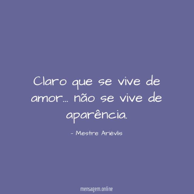 Claro que se vive de amor