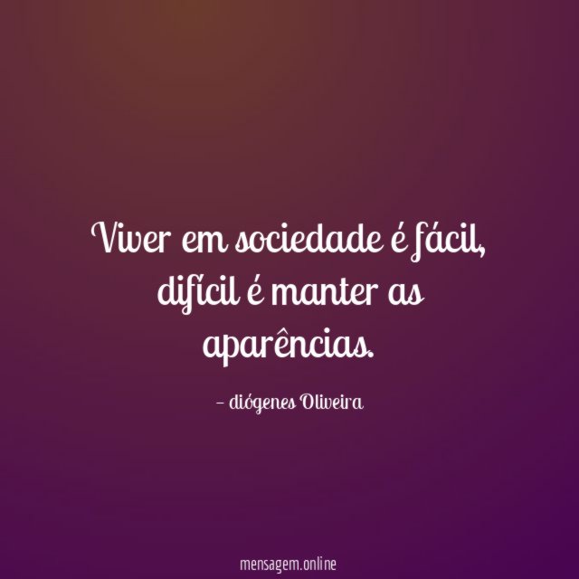 Viver em sociedade é fácil