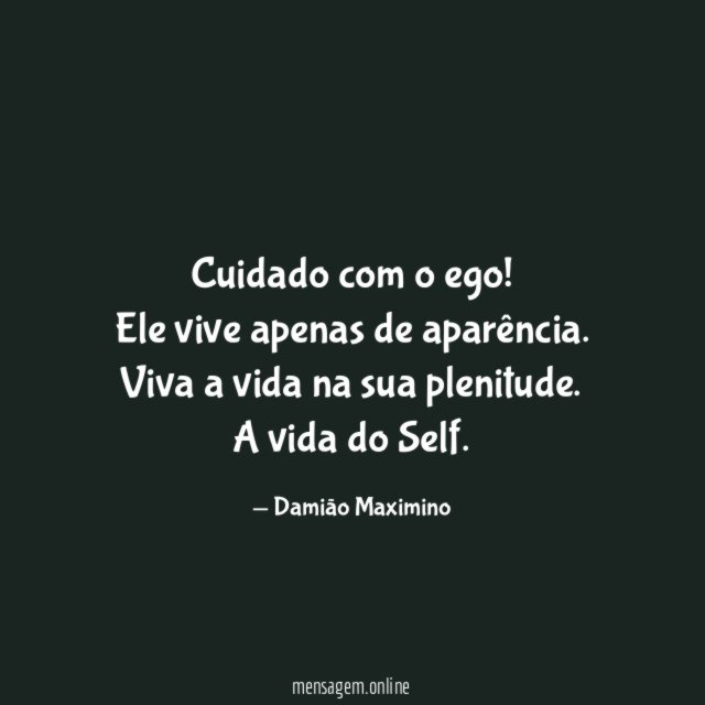 Cuidado com o ego