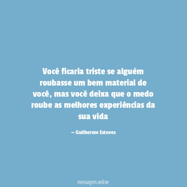 Você ficaria triste se alguém roubasse um bem material de você