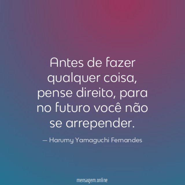 Antes de fazer qualquer coisa