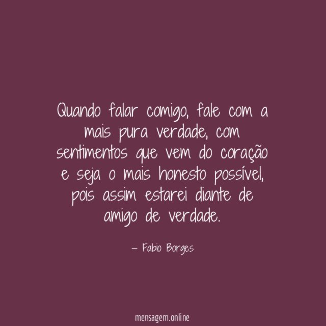Quando falar comigo