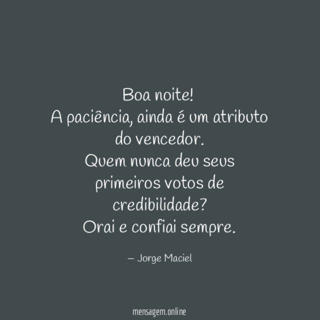 Boa noite