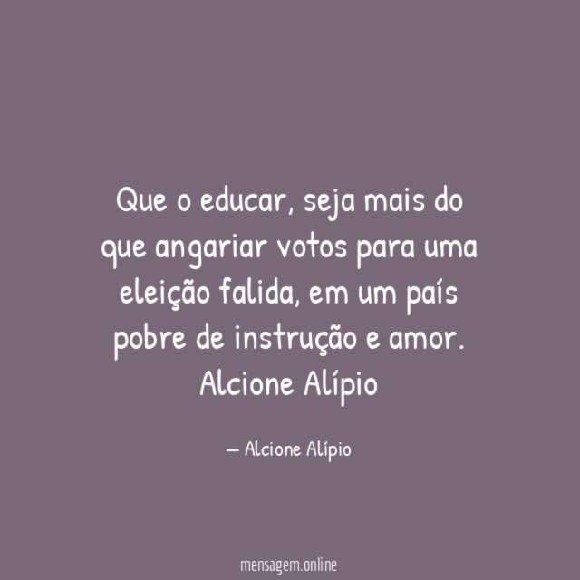 Que o educar