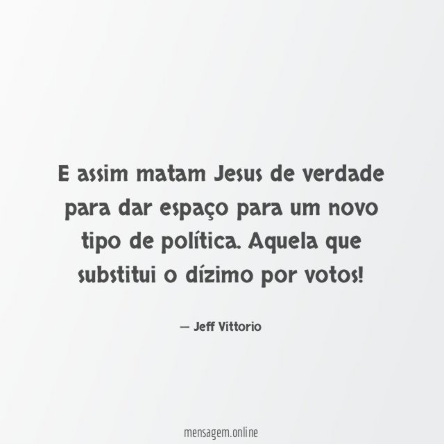 E assim matam Jesus de verdade para dar