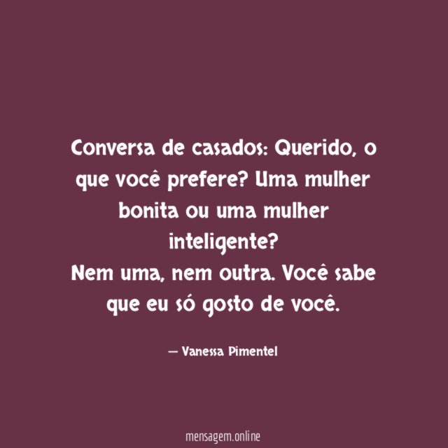 Conversa de casados