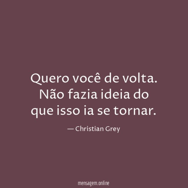 Quero você de volta