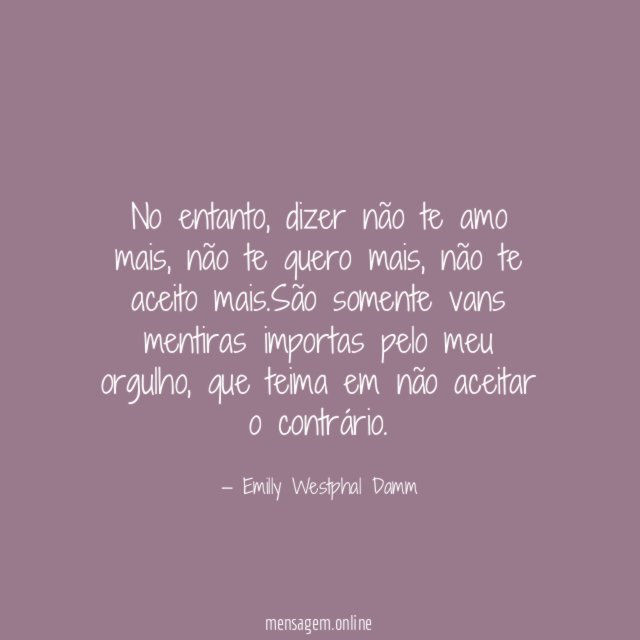 No entanto