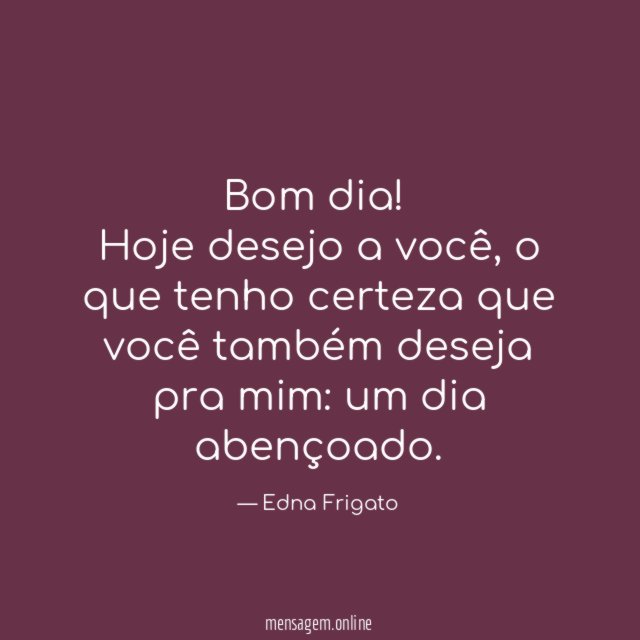 Bom dia