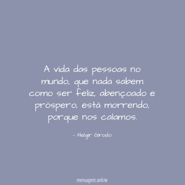 A vida das pessoas no mundo
