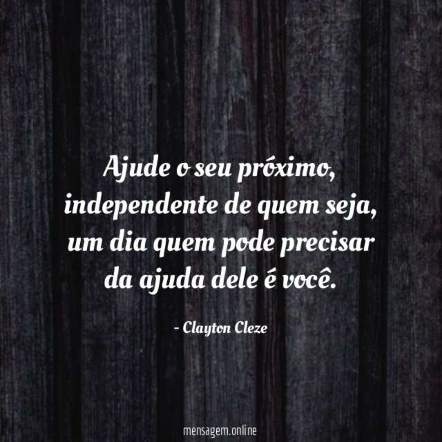 Ajude o seu próximo