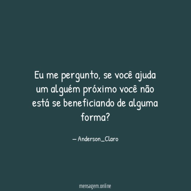 Eu me pergunto