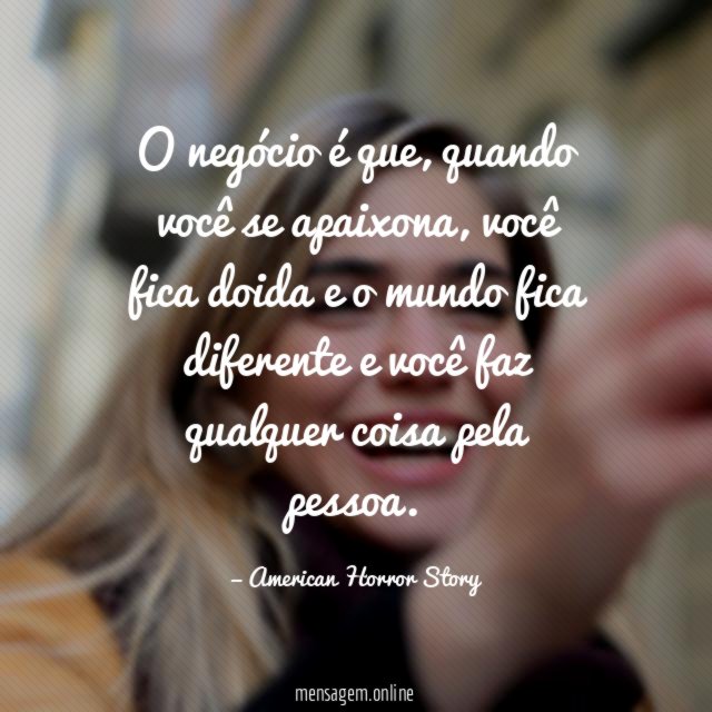 O negócio é que