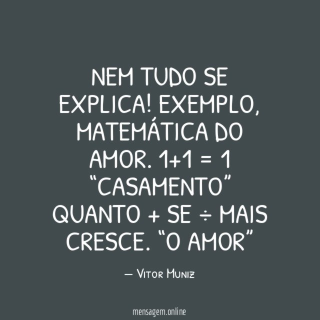Nem tudo se explica