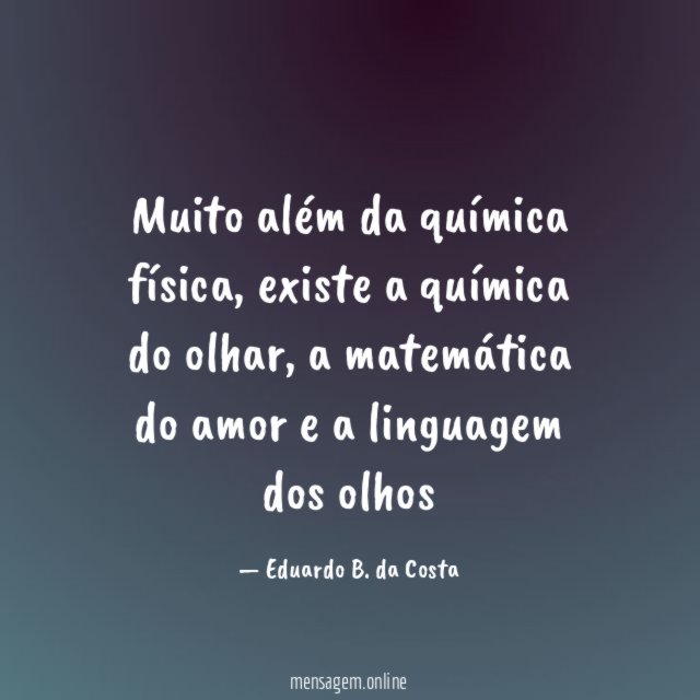 Muito além da química física