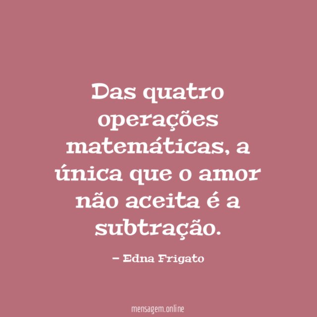 Das quatro operações matemáticas