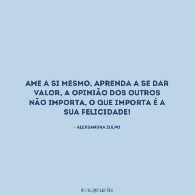 Ame a si mesmo