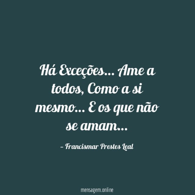 Há Exceções…