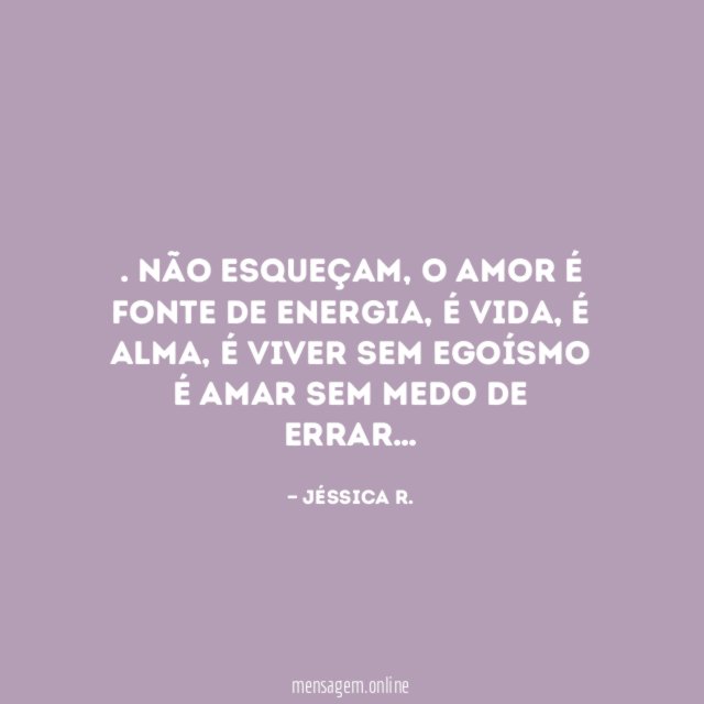 Não esqueçam