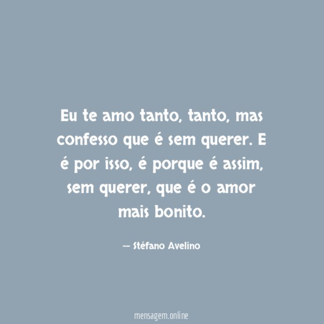 Eu te amo tanto